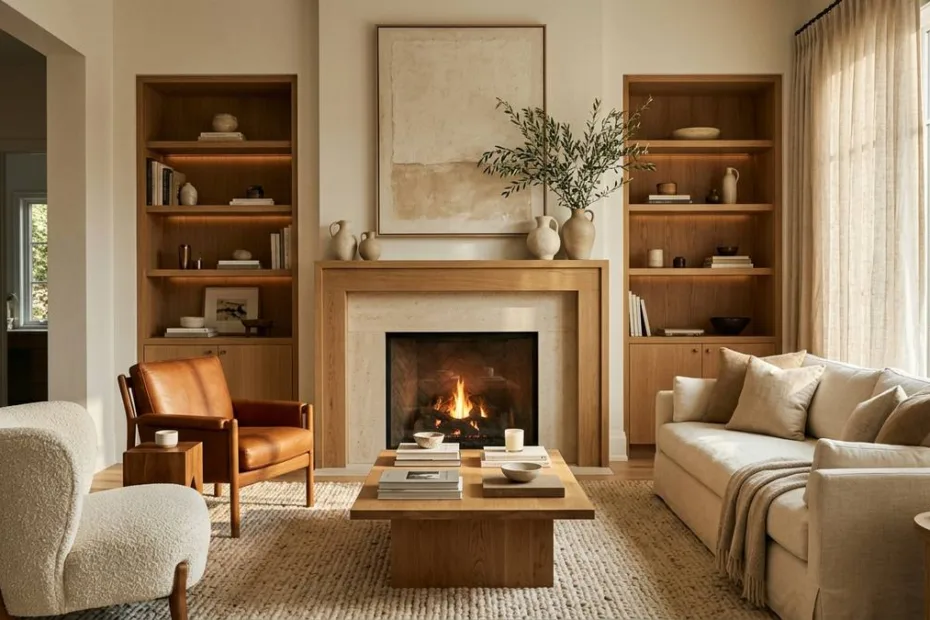 como decorar una sala con chimenea moderna y acogedora en 10 pasos